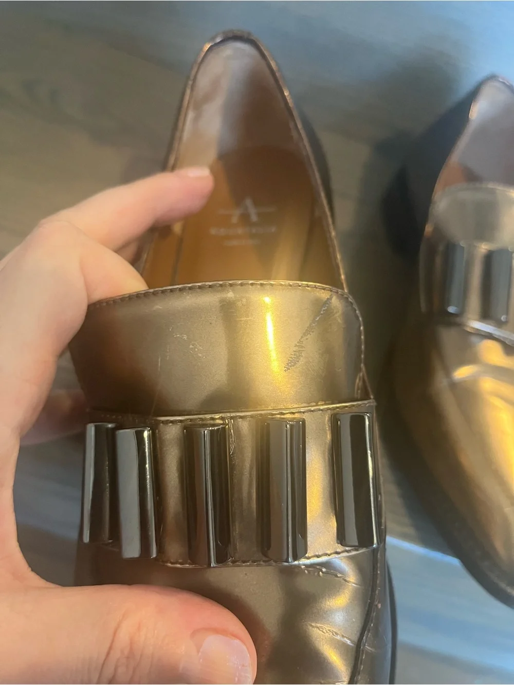 Aquatalia Metallic Bronze Women’s Flats Size 7.5